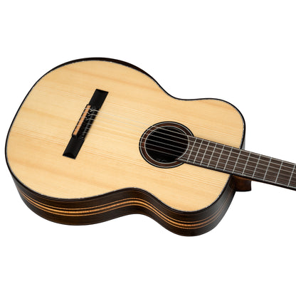 GRANDSUITE, modèle Slim Neck, table épicéa massif, fond & éclisses palissandre, nat. brillant