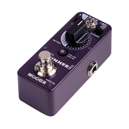 Pédale MICRO DRUMMER II, boite à rythmes numérique, 8 types de patterns dans 6 styles différents, 48 grooves au total, violet