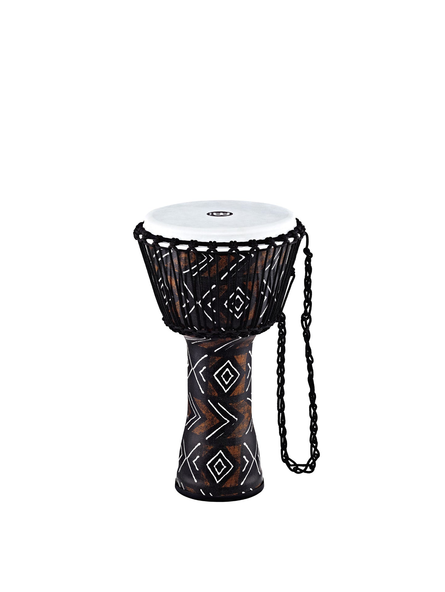 Djembé 10" Travel, fût et peau synthétiques, ultra léger, hauteur 51 cm, cordage nylon HTP 4 mm pré-étiré, Kanga Sarong