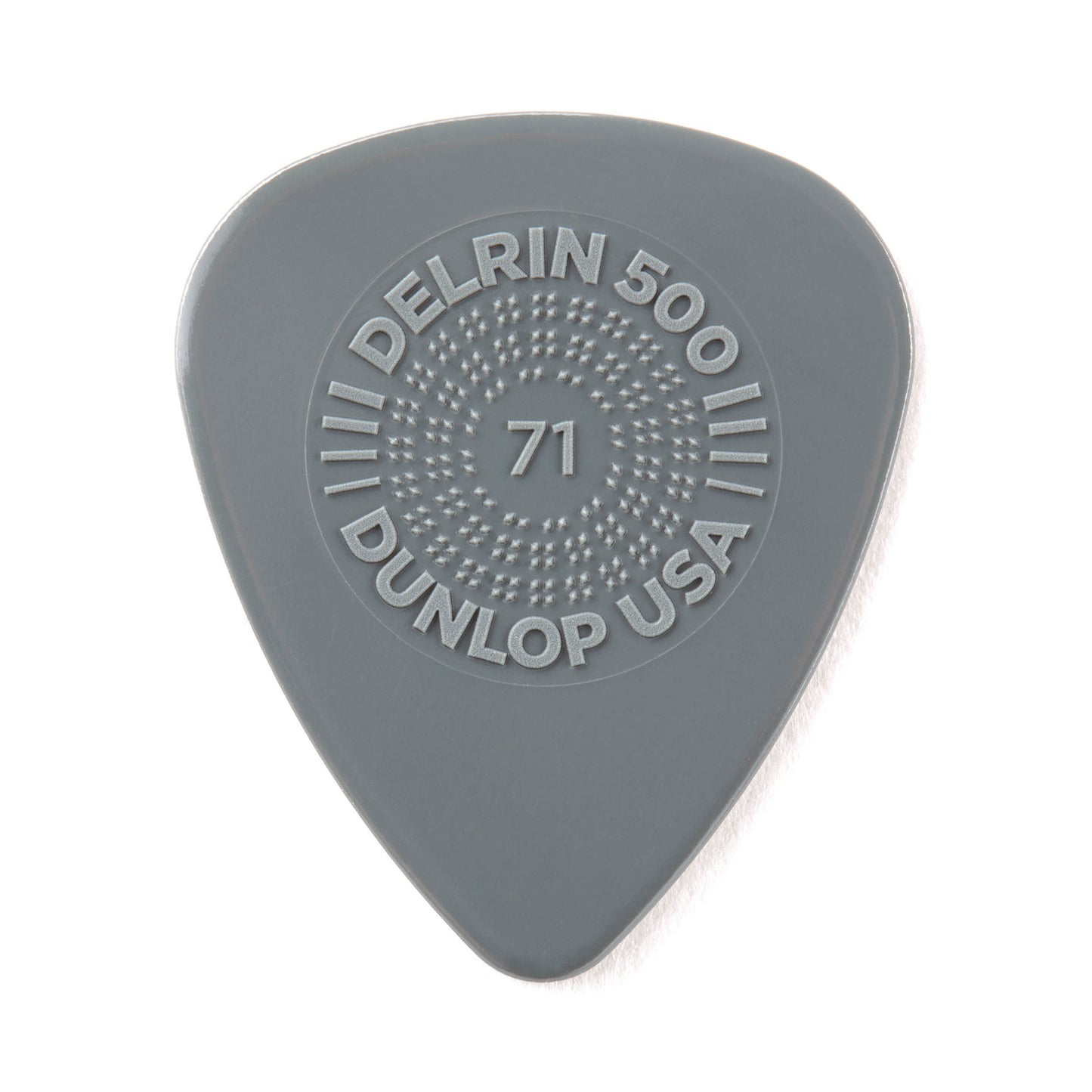Sachet de 12 médiators Prime Grip DELRIN 500 0.71 mm (gris)