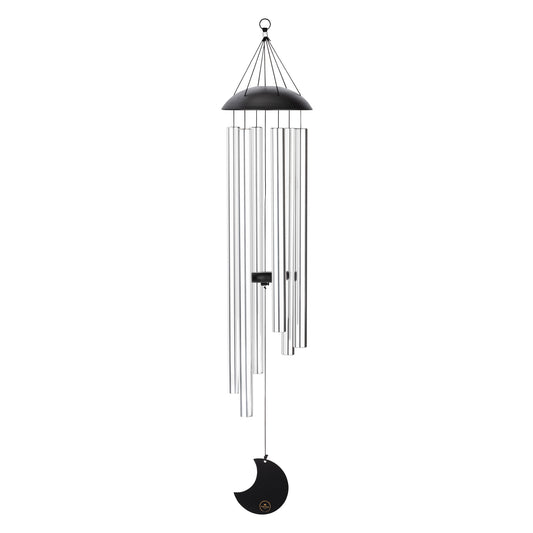CHIMES SONIC ENERGY MOON 44", ARGENT