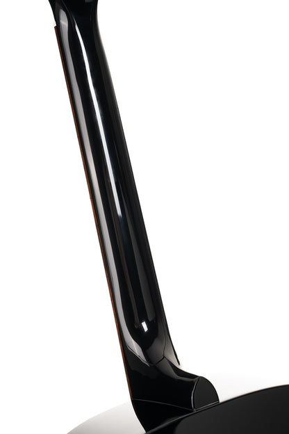 Earth 60, table épicéa massif, fond & éclisses acajou, touche laurier, noir brillant