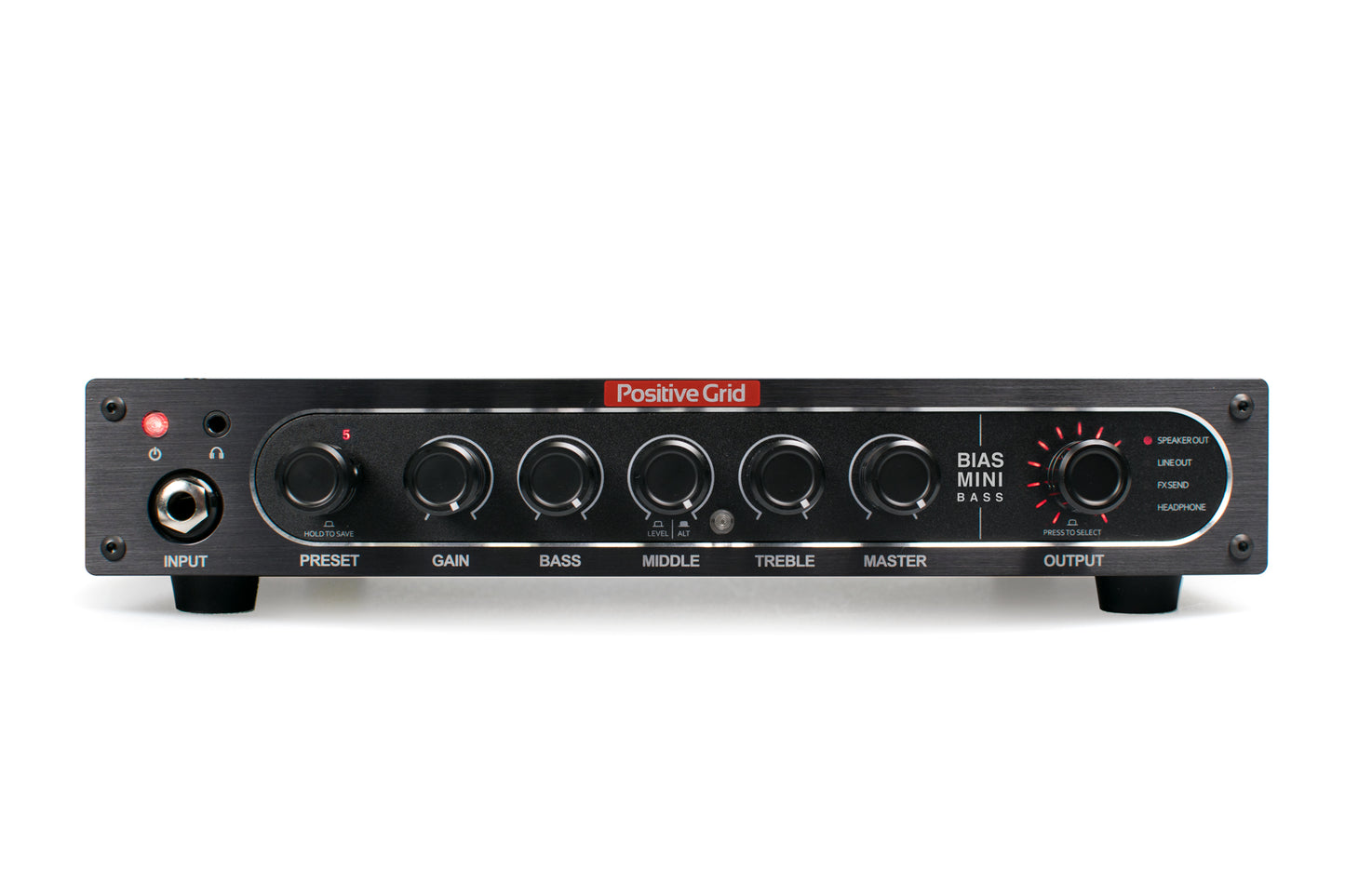 BIAS Mini Bass, tête amplifiée compacte pour basse, 300W @ 4 ohms Class D, noir