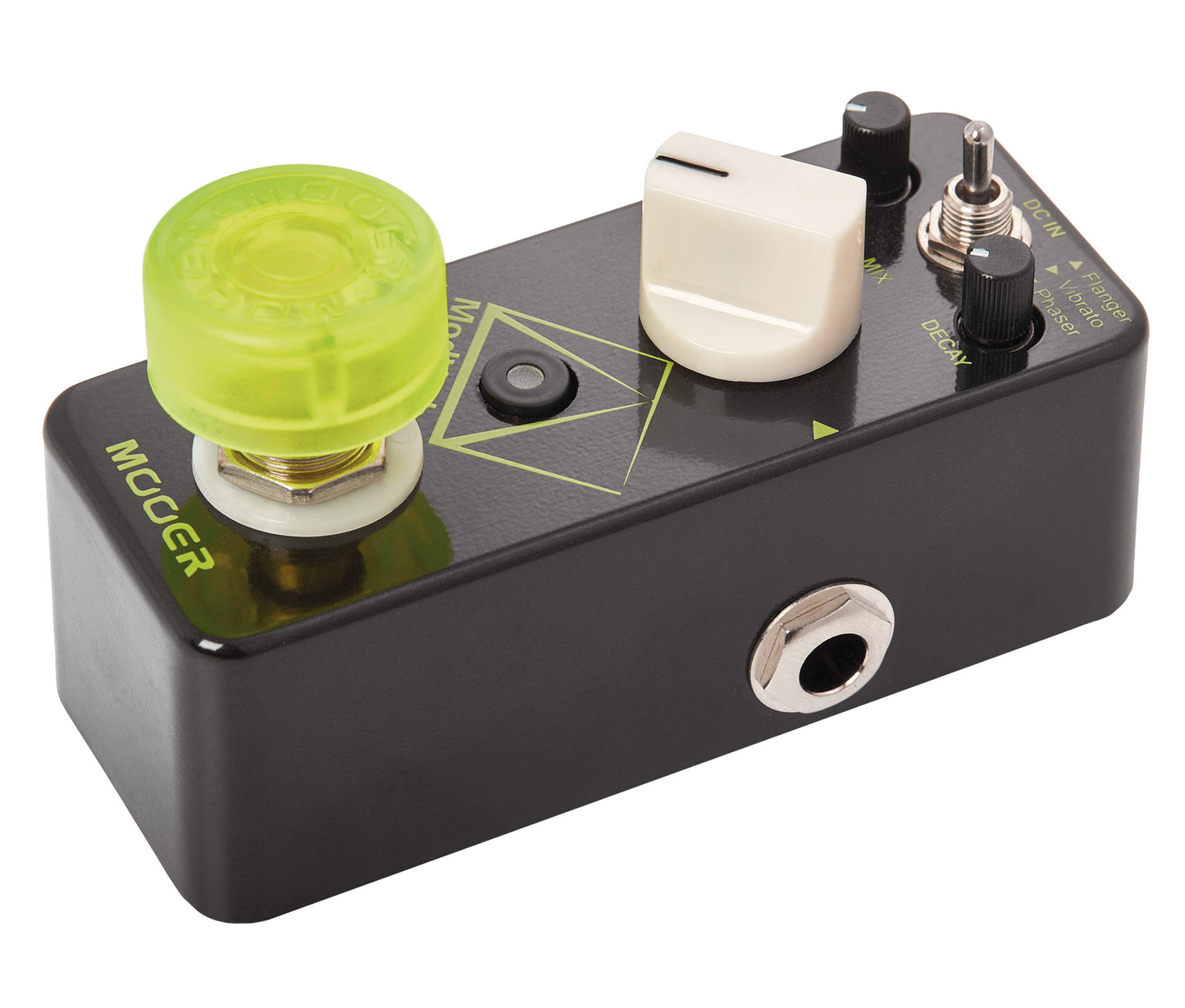 Pédale MODVERB, réverb numérique avec modulation 3 modes (Flanger/Vibrato/Phaser), boîtier métal, true bypass, noir