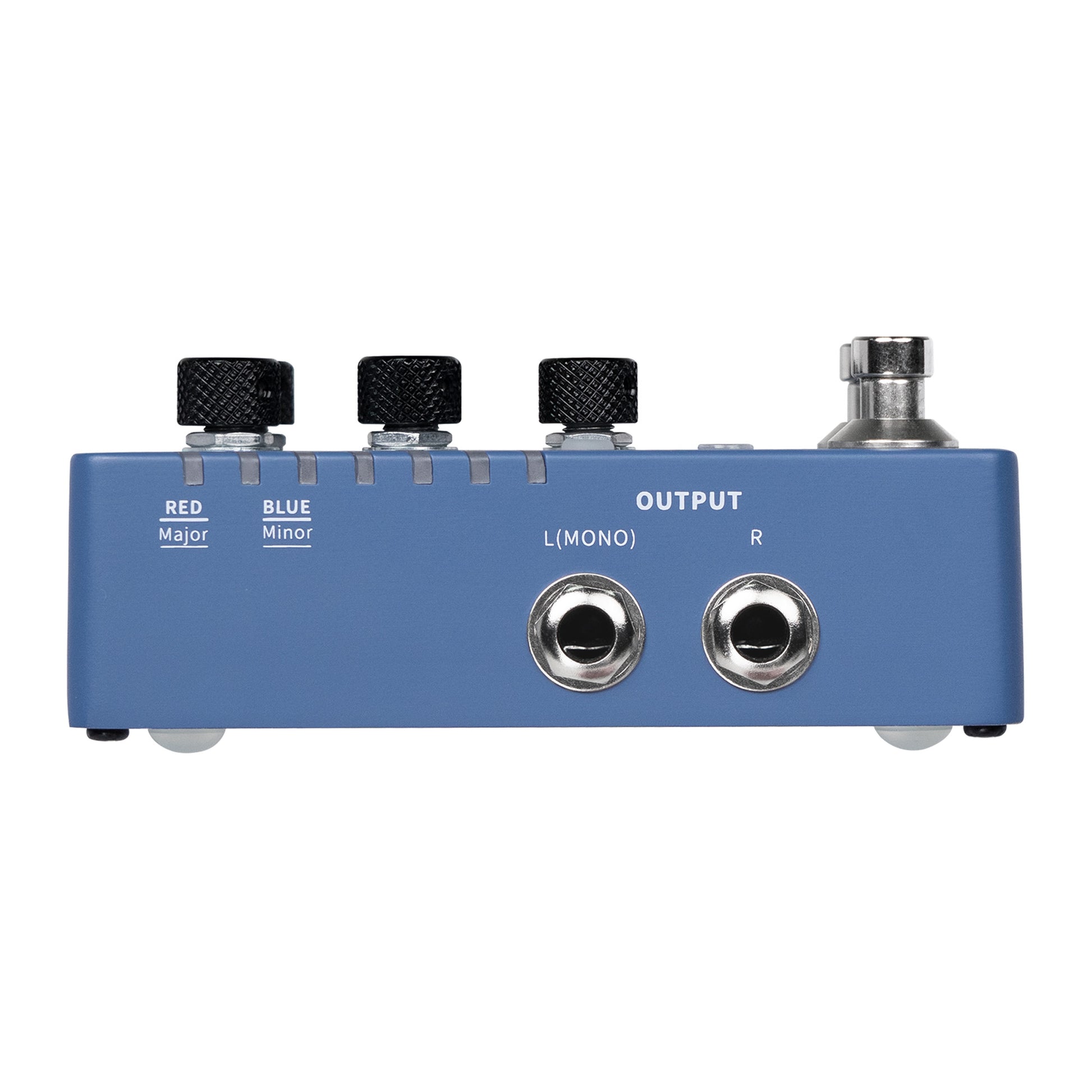 Pédale HARMONY X2, 12 hauteurs différentes, 11 modes harmoniques, boîtier métal, bleu