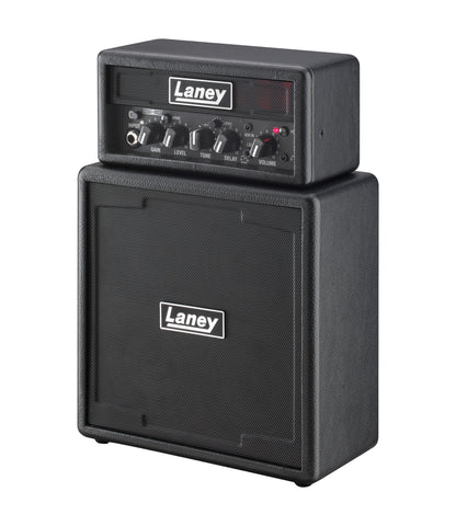 Ampli guitare MINISTACK-B-IRON stéréo 2x 3W, connexion Bluetooth, look Ironheart, 4 x HP 3", 2 canaux, connectique LSI, noir