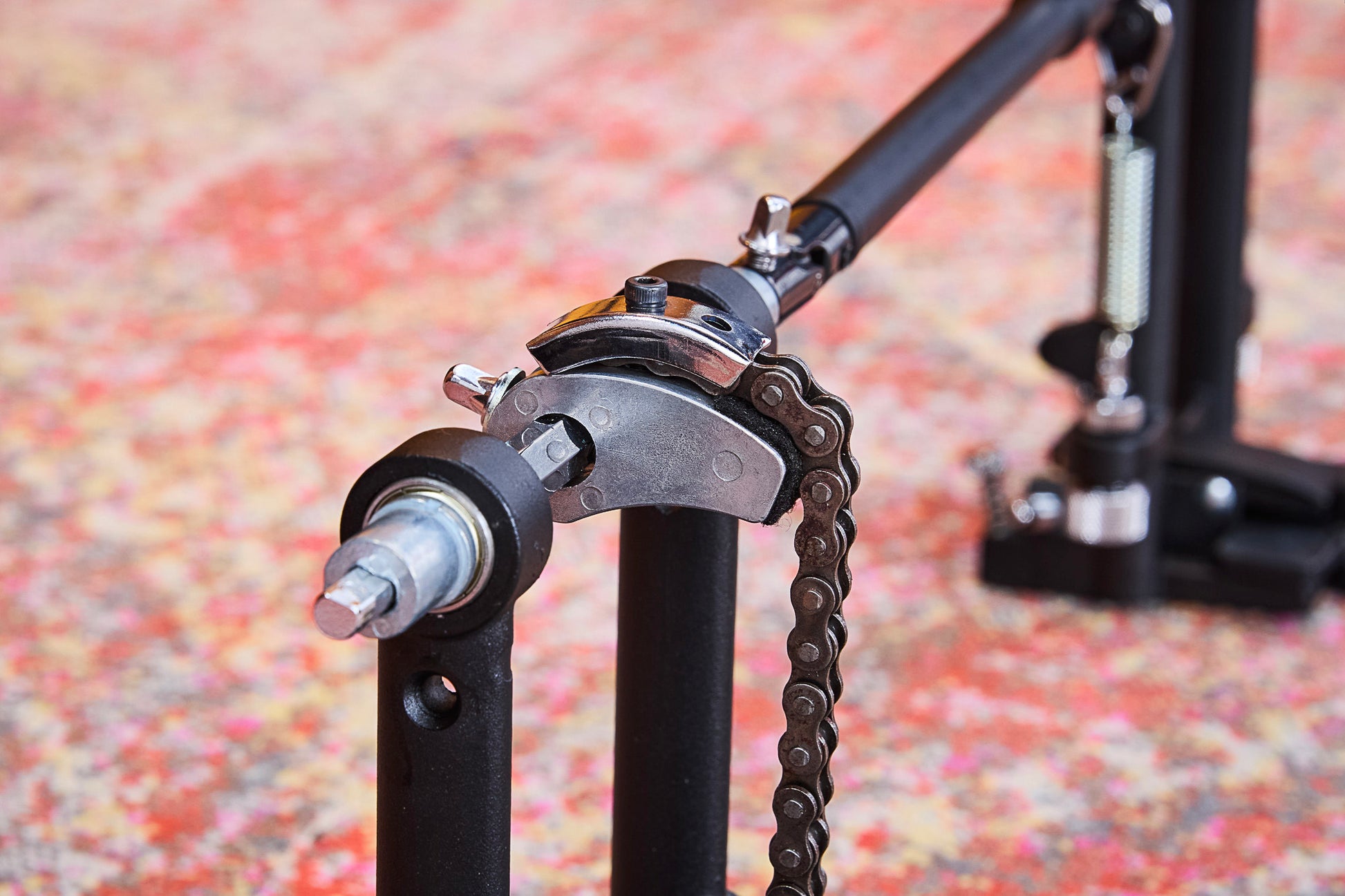 Pédale Cajon Professionnelle repositionnable, batte en mousse, tension de ressort ajustable, noir