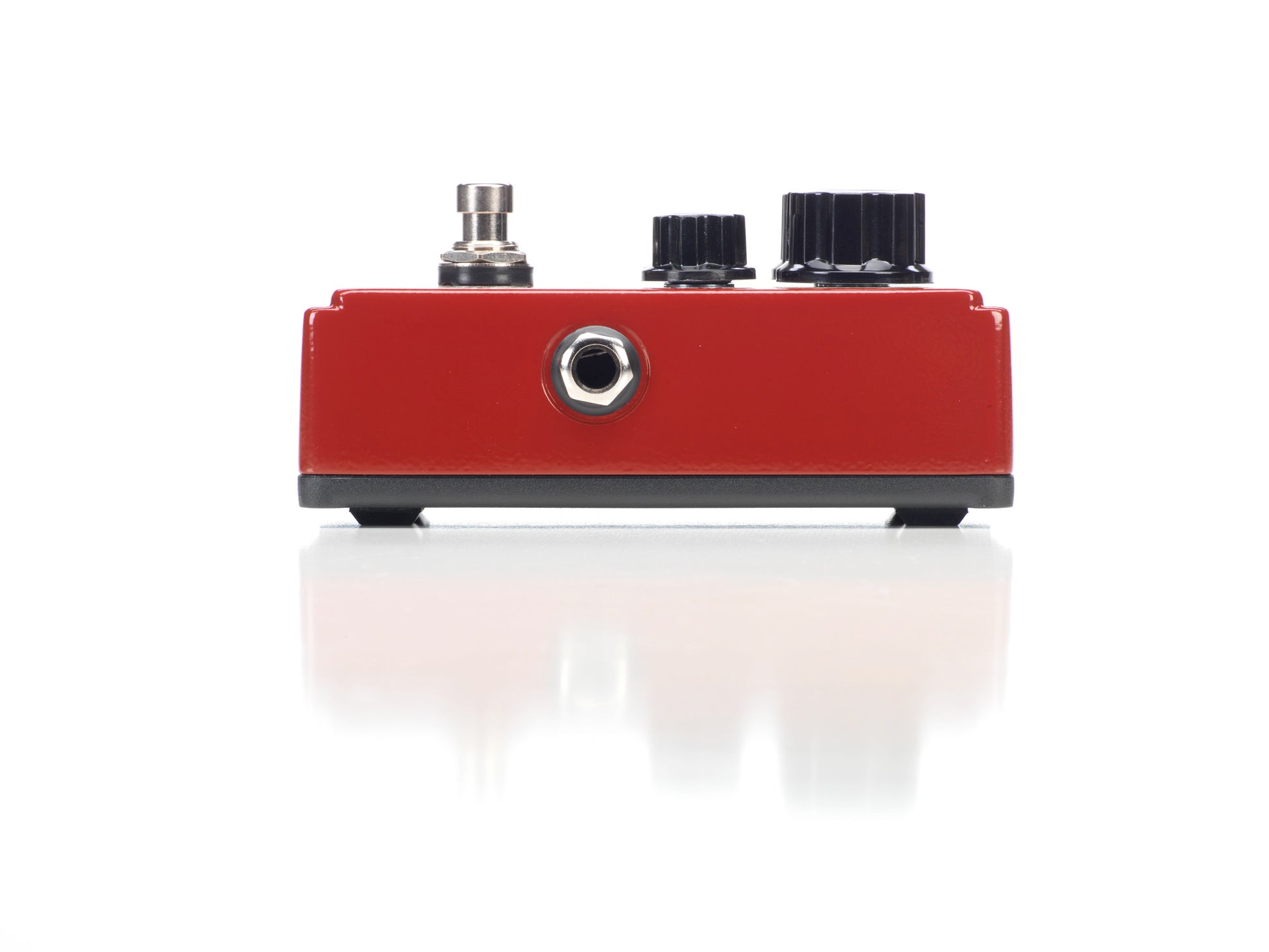 Pédale MEATBOX, synthétiseur subharmonique basé sur le circuit original avec composants actualisés, True Bypass, rouge