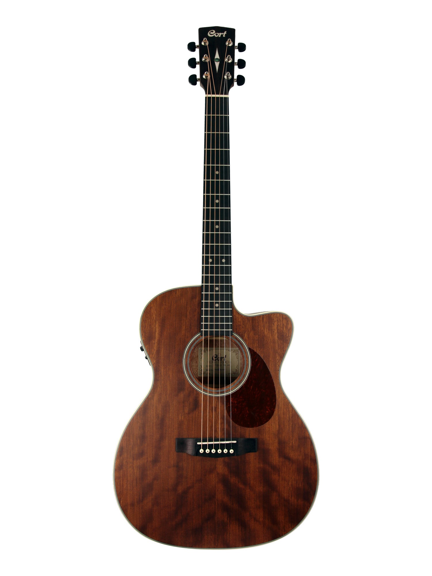 L100-OC, forme Orchestra Model pan coupé, table acajou massif, fond & éclisses acajou, EQ Fishman Presys II, naturel satiné