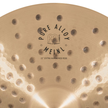 Ride 22" Extra Hammered Meinl Pure Alloy fini traditional martelé