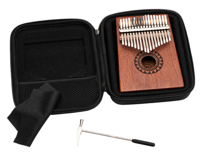 Kalimba Meinl avec rosace, 17 notes, design Sun - KA17SU
