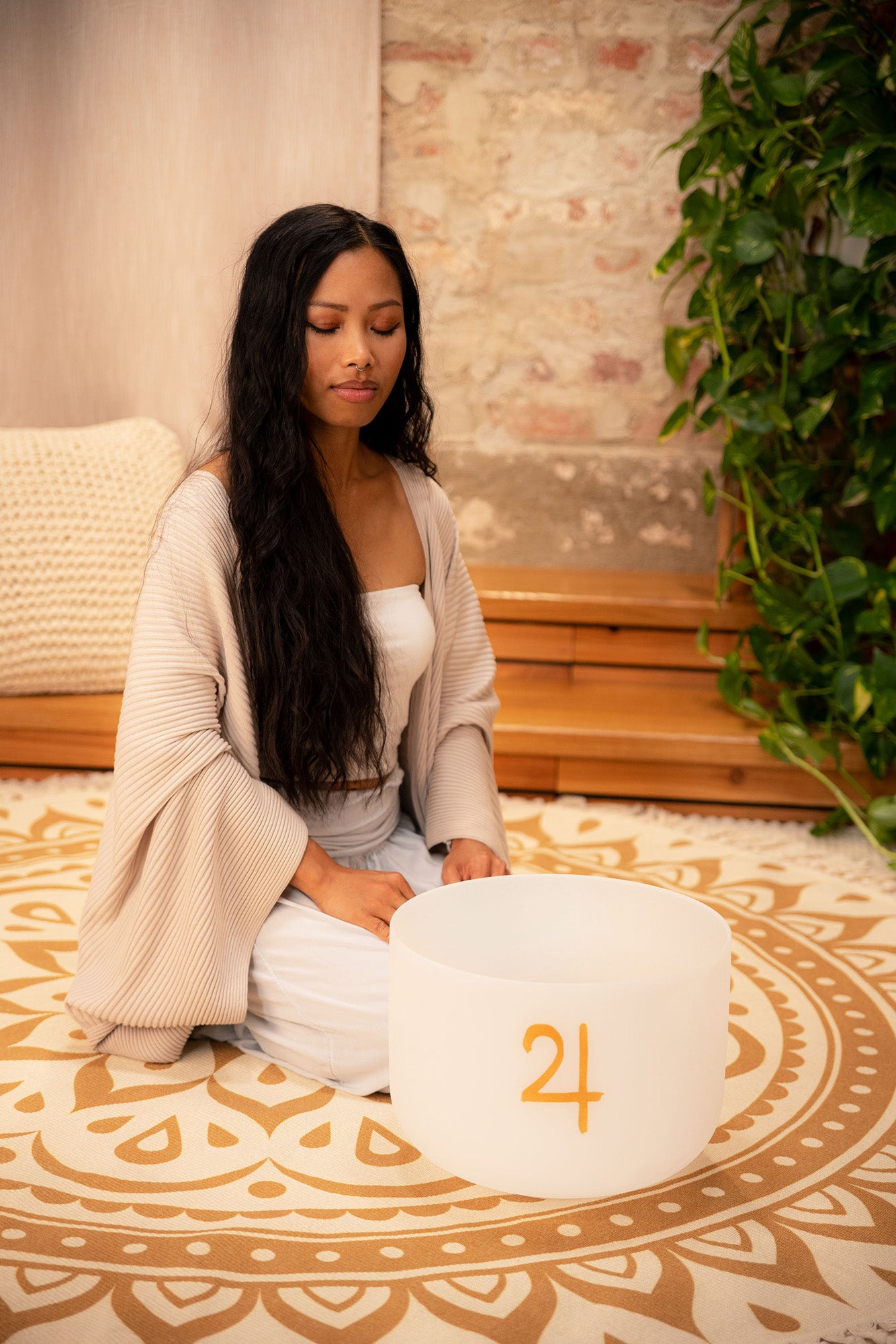 SINGING BOWL SONIC ENERGY CRISTAL 12"