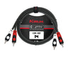 Kirlin Cable Patch 2Xrca-2Xrca 1M Noir