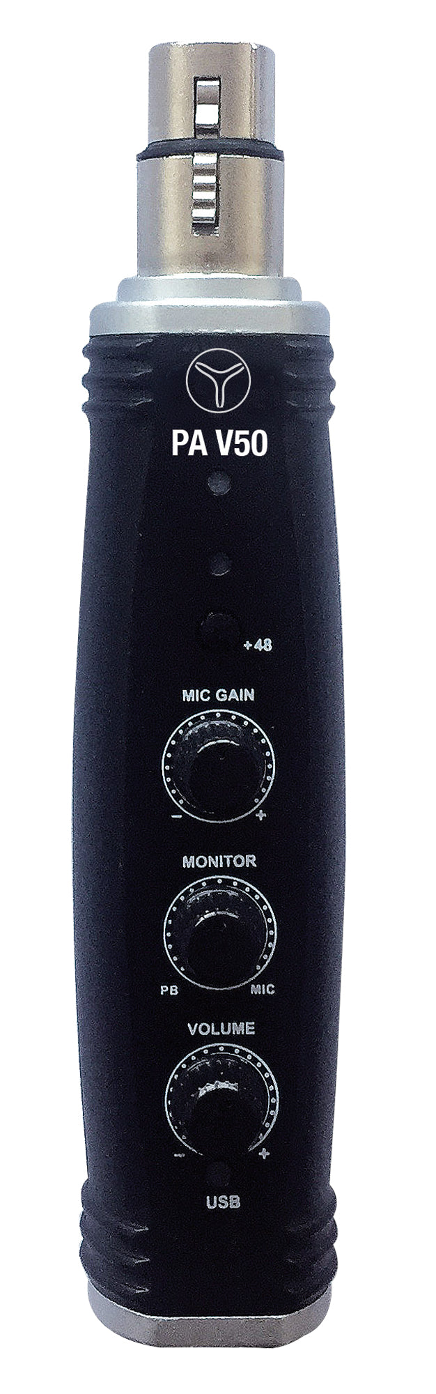 PA V50, convertisseur analogique/numérique pour microphone et numérique/analogique pour casque, noir