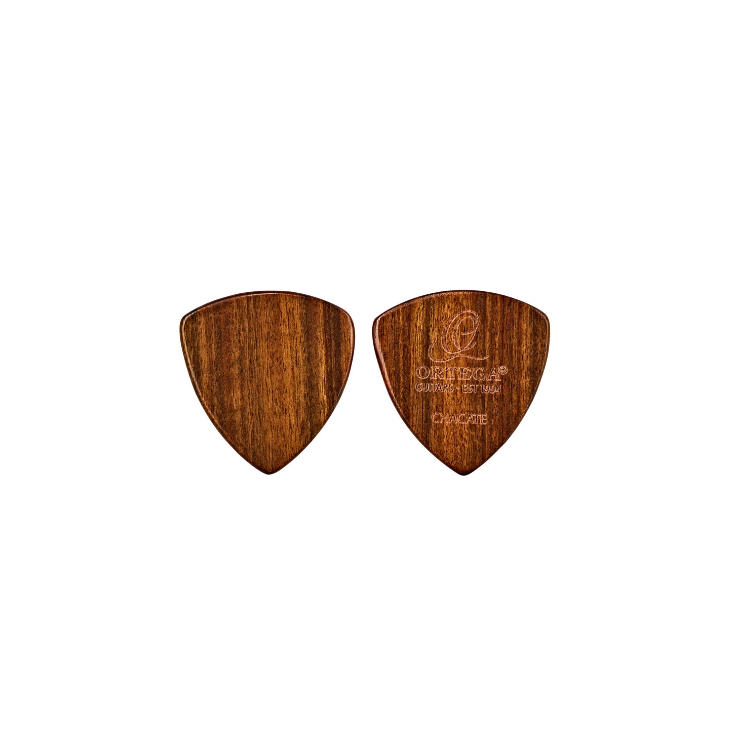 Set de 2 médiators en bois de chacate, triangle XL, épaisseur 2.0 mm