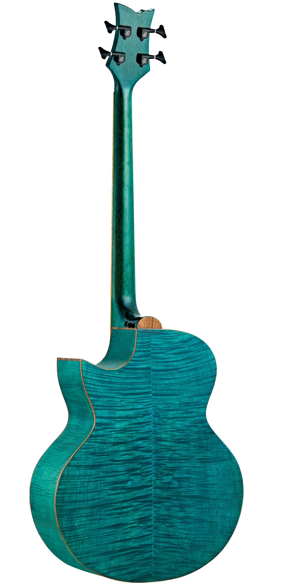 DEEP-25TH, modèle 25ème Anniversaire, EQ MagusGo, table acajou flammé, fond & éclisses acajou flammé, housse, turquoise brillant