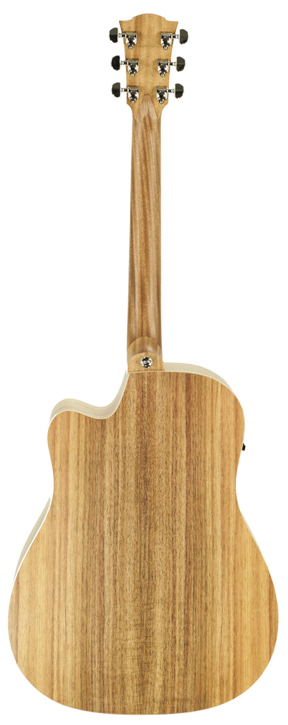 Fat Lady 2, Dreadnought pan coupé, EQ 3 voix PG3, table bunya massif, f/e blackwood massif, étui tweed