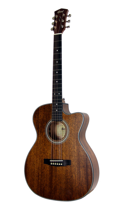 PURE-OCMF, forme OM pan coupé, table acajou massif, f/e acajou massif, EQ Fishman Sonitone, Naturel Satiné