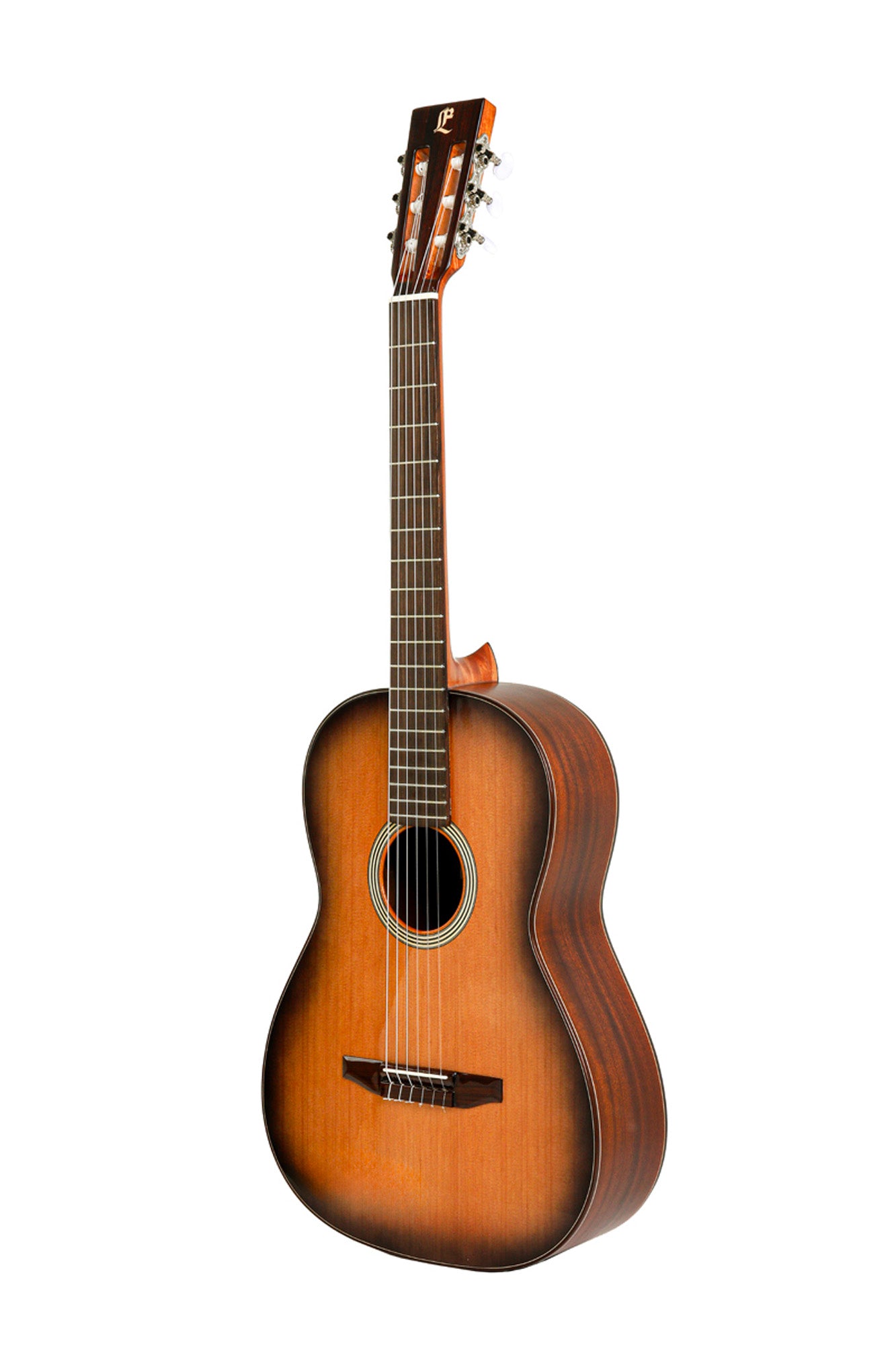 FUSION-CD, table cèdre massif, fond & éclisses sapelly massif, manche acajou, soft case, satiné, table brillante