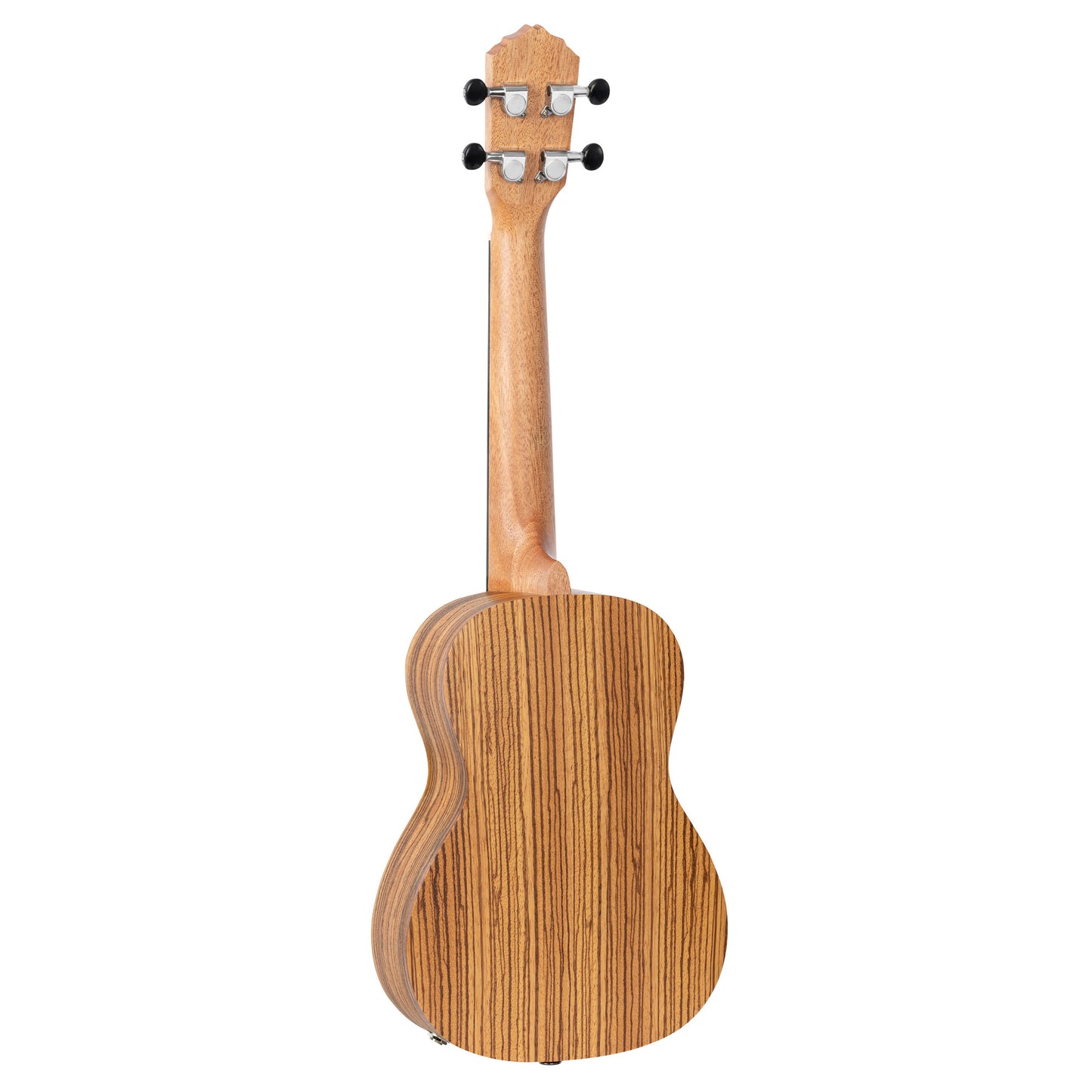 RFU11ZE, modèle Concert, EQ MagusUke, table zebrawood, f/e zebrawood, manche acajou, housse, naturel satiné