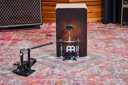 Pédale Cajon Professionnelle repositionnable, batte en mousse, tension de ressort ajustable, noir