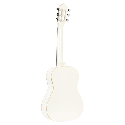 R121-1/2, table épicéa, fond & éclisses acajou, manche acajou (sillet 43.5 mm), housse, blanc brillant