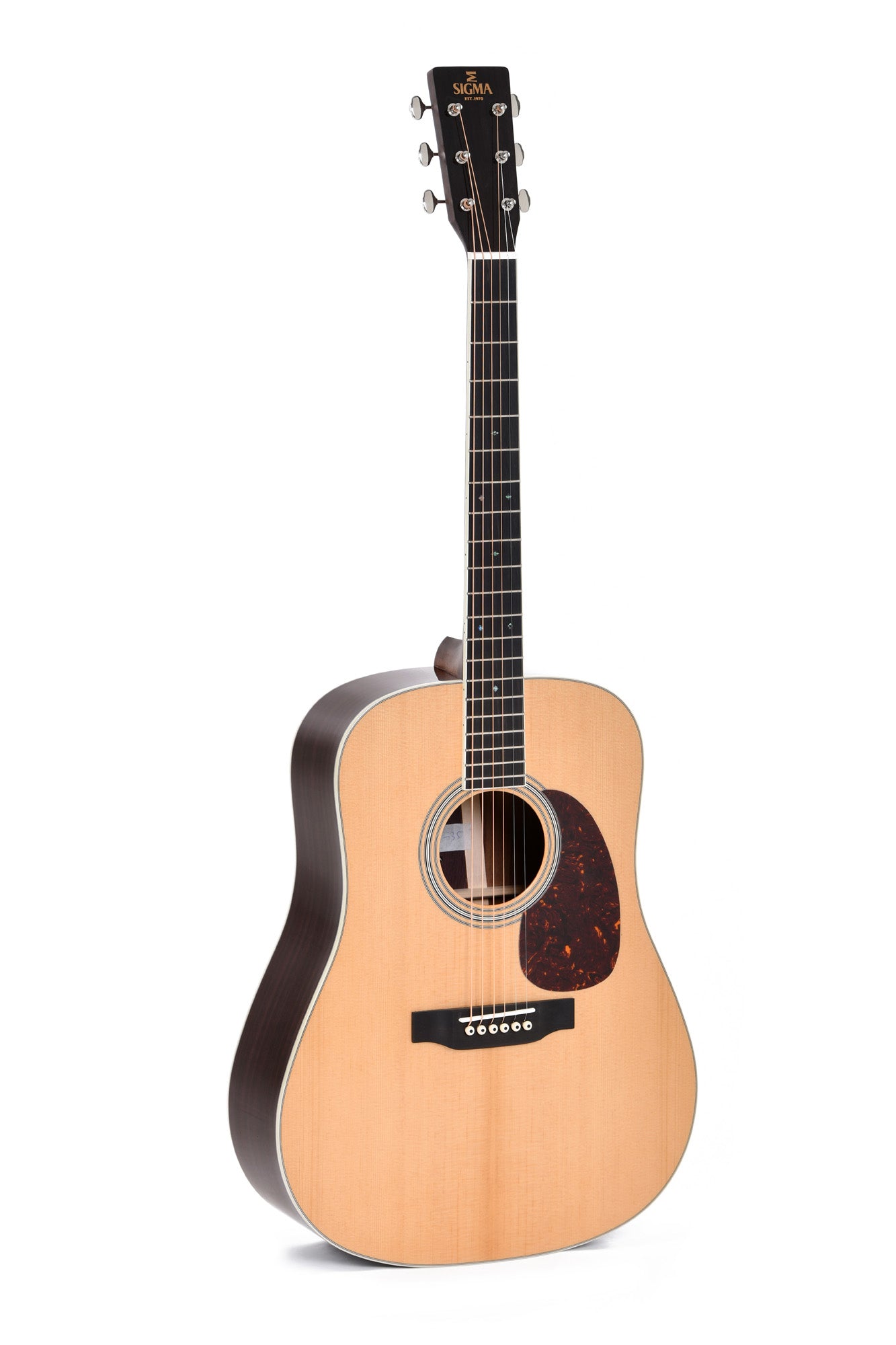 Modèle SDR-35, Dreadnought, table épicéa massif, f/e palissandre massif, touche ébène, étui, naturel brillant