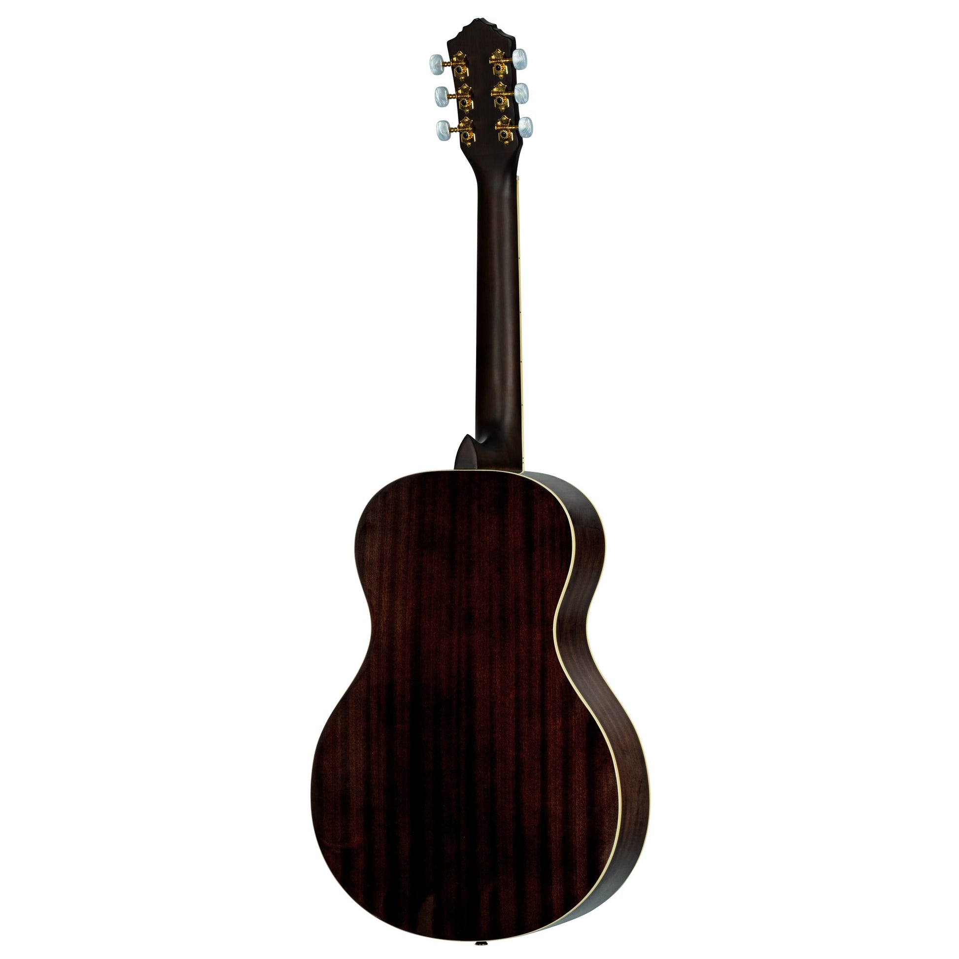 RRA-PLT, forme Parlor, table épicéa, fond & éclisses acajou, sillet 52 mm, housse assortie, bordeaux brillant