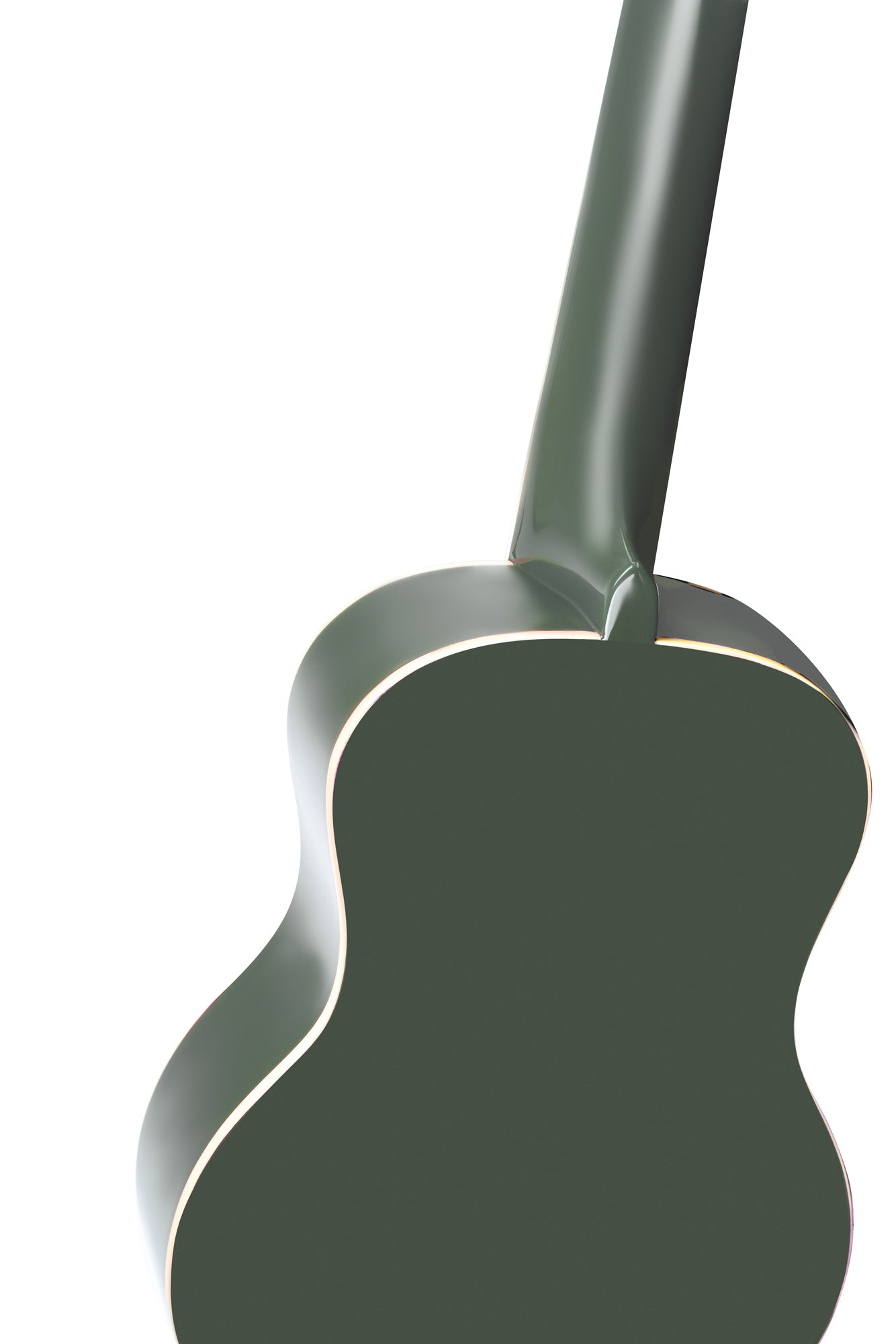 RUGA-PLT, modèle Ténor, table agathis, fond & éclisses agathis, manche Okoumé, housse assortie, gris platine brillant