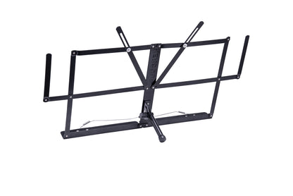 Pupitre de bureau avec plateau pliable, 4 gardes-pages, pied ajustable 180 degrés, antidérapant, housse, noir