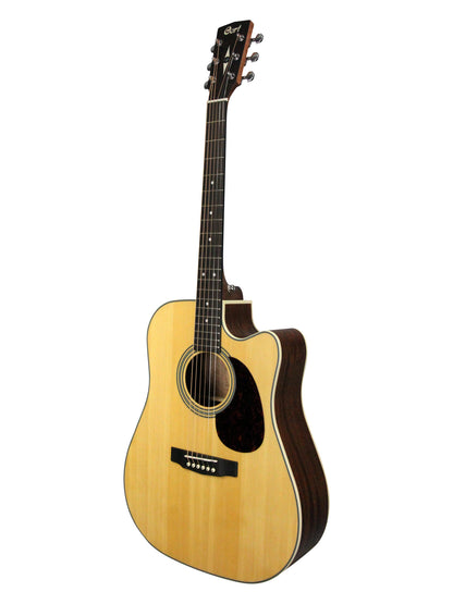 MR600F, table épicéa massif, fond & éclisses acajou, manche acajou, EQ Fishman Isys Plus, capteur Sonicore, naturel satiné