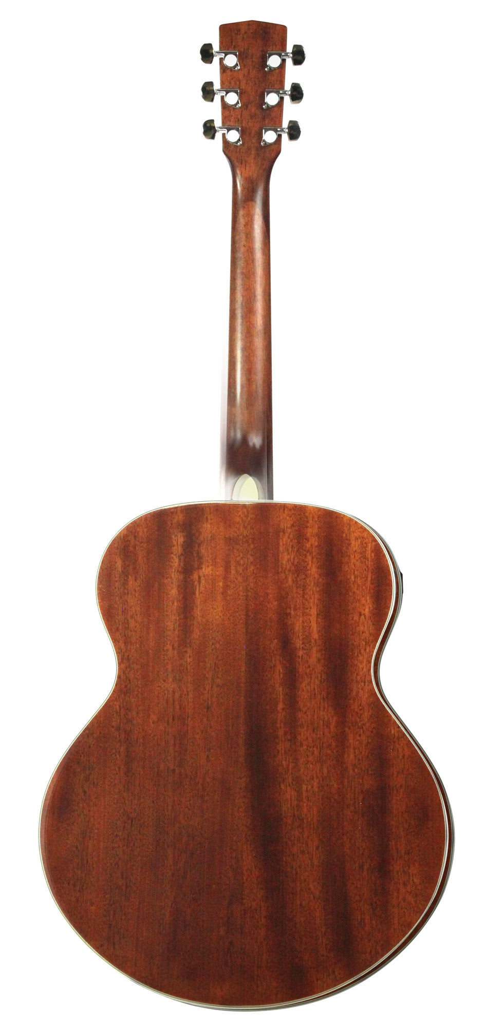 CJ-MEDX, forme Jumbo, table épicéa, fond & éclisses acajou, manche acajou, touche merbau, EQ Cort CE306T, naturel brillant