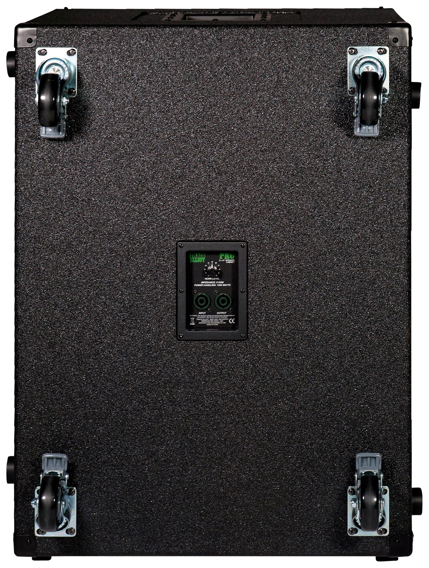 Enceinte basse 1000W, HP 2x 12", tweeter à compression HF Trace Elliot, compatible avec la tête d'ampli TE-1200, finition noir