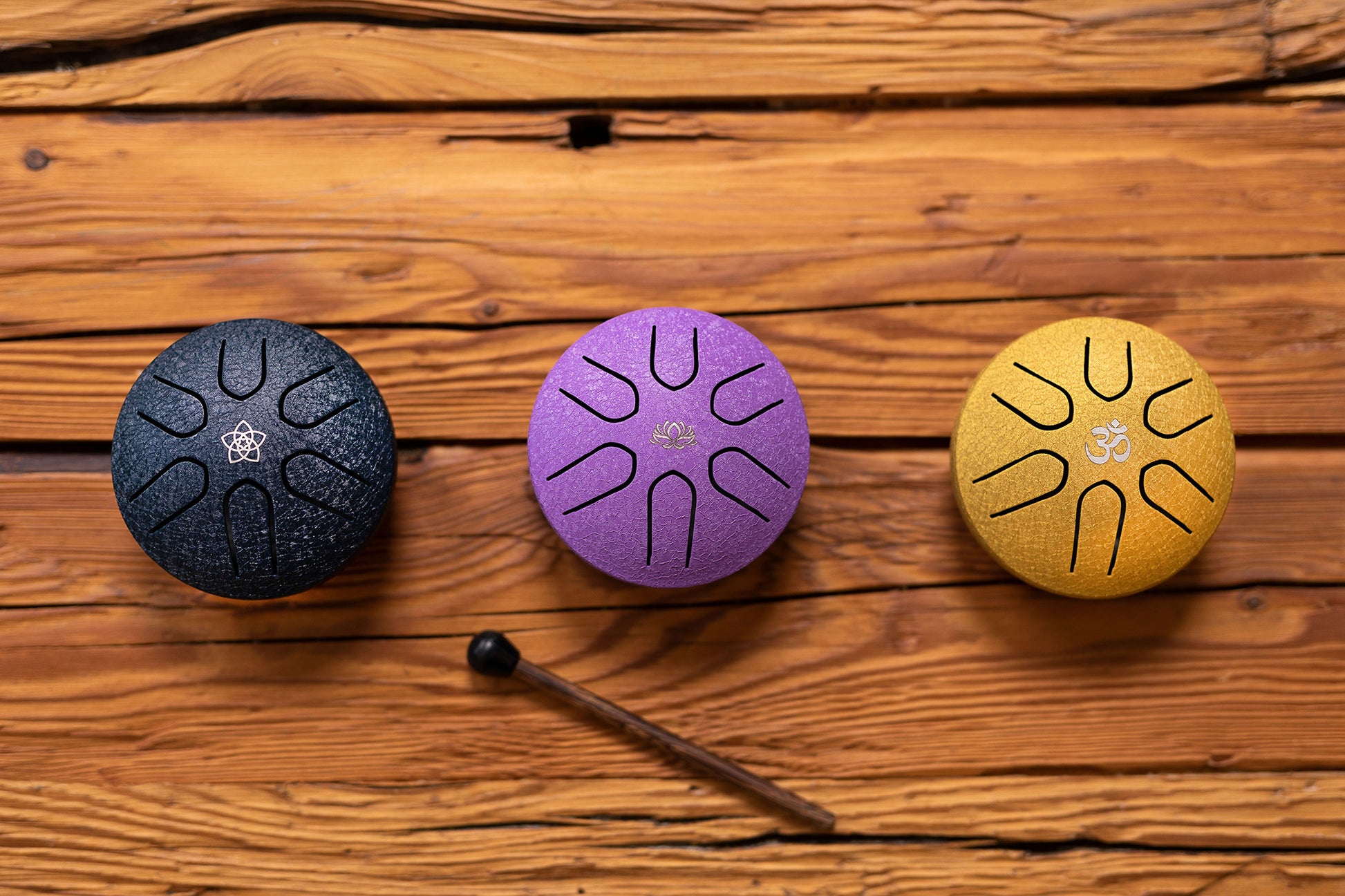 POCKET STEEL TONGUE DRUM SONIC ENERGY LA MAJEUR GOLD
