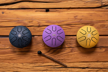 POCKET STEEL TONGUE DRUM SONIC ENERGY LA MAJEUR GOLD