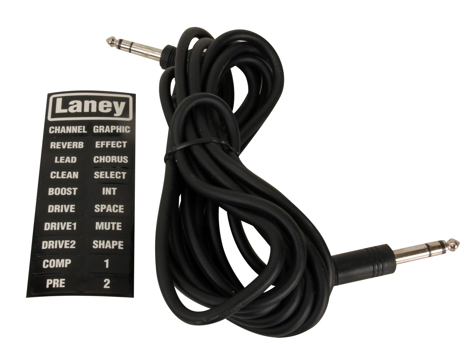 Footswitch double Laney, version mini, avec câble, noir