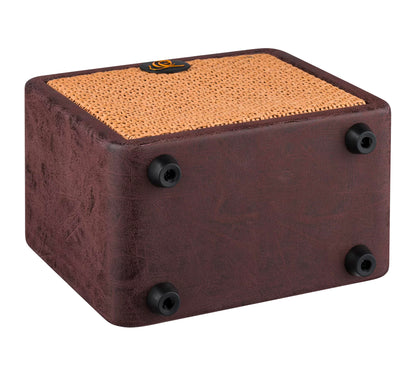 PTWO, ampli combo guitare acoustique 12W, Streaming Bluetooth, sortie casque, delay, reverb & chorus intégrés, simili cuir