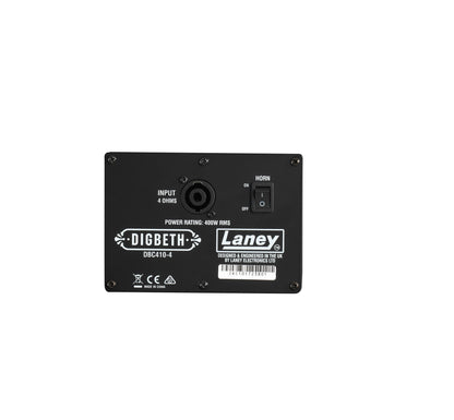 Enceinte basse DBC410-4, 400W @ 4 ohms, 4x HP 10" HH Blue Label, trompe piezo (On/Off), connecteur combiné Speakon/Jack, noir