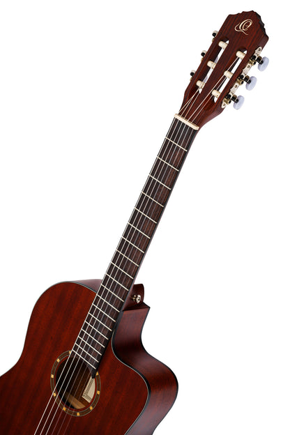 RCE125MMSN, Slim Neck, Thinline, pan coupé, EQ MagusPro, table acajou, f/e acajou, sillet 48 mm, housse, satiné pores ouverts