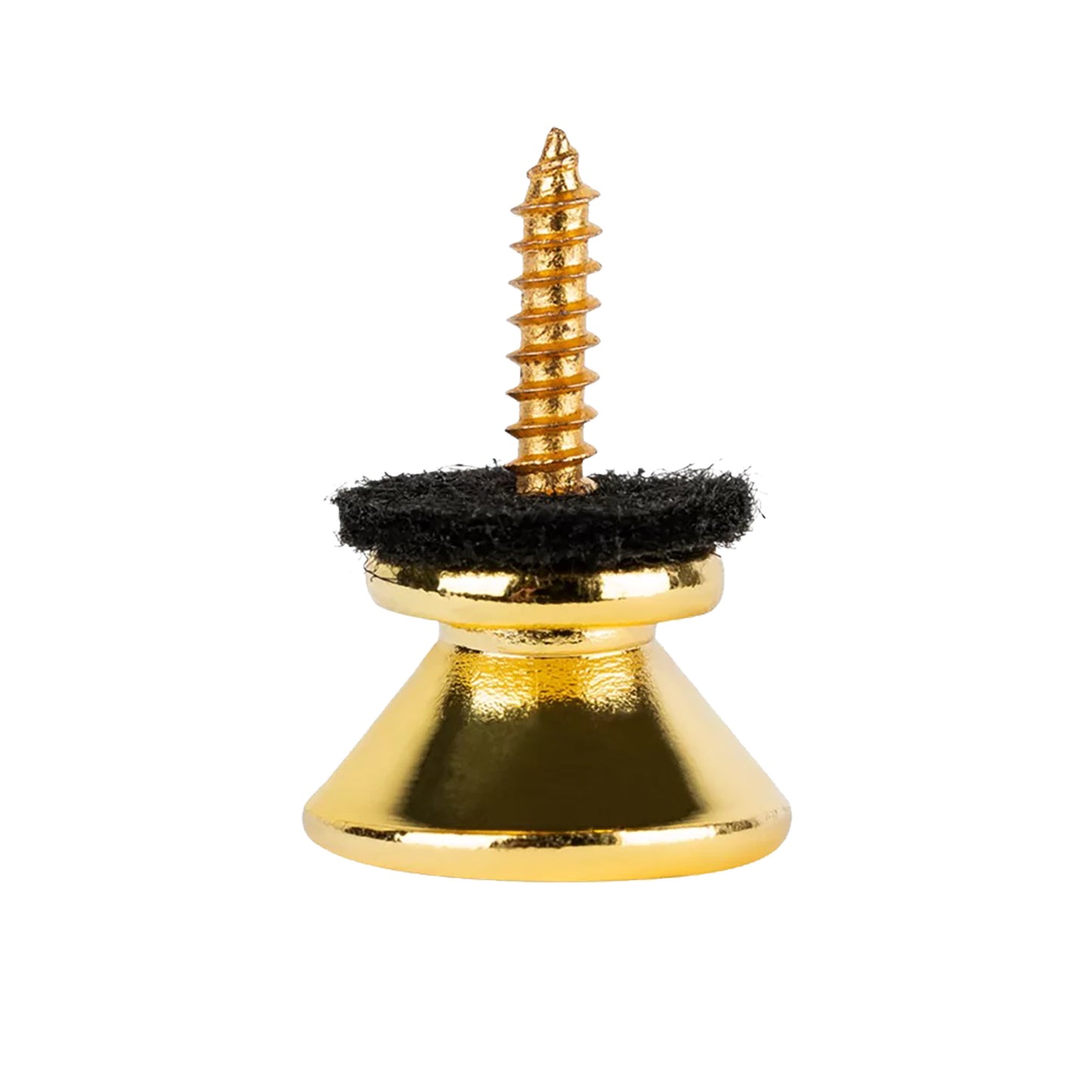 OSTP2-GO, paire d'attaches-courroie Ortega, avec feutrines et vis, doré