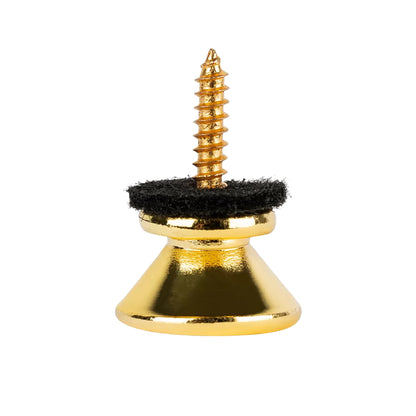 OSTP2-GO, paire d'attaches-courroie Ortega, avec feutrines et vis, doré