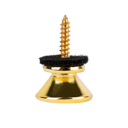 OSTP2-GO, paire d'attaches-courroie Ortega, avec feutrines et vis, doré