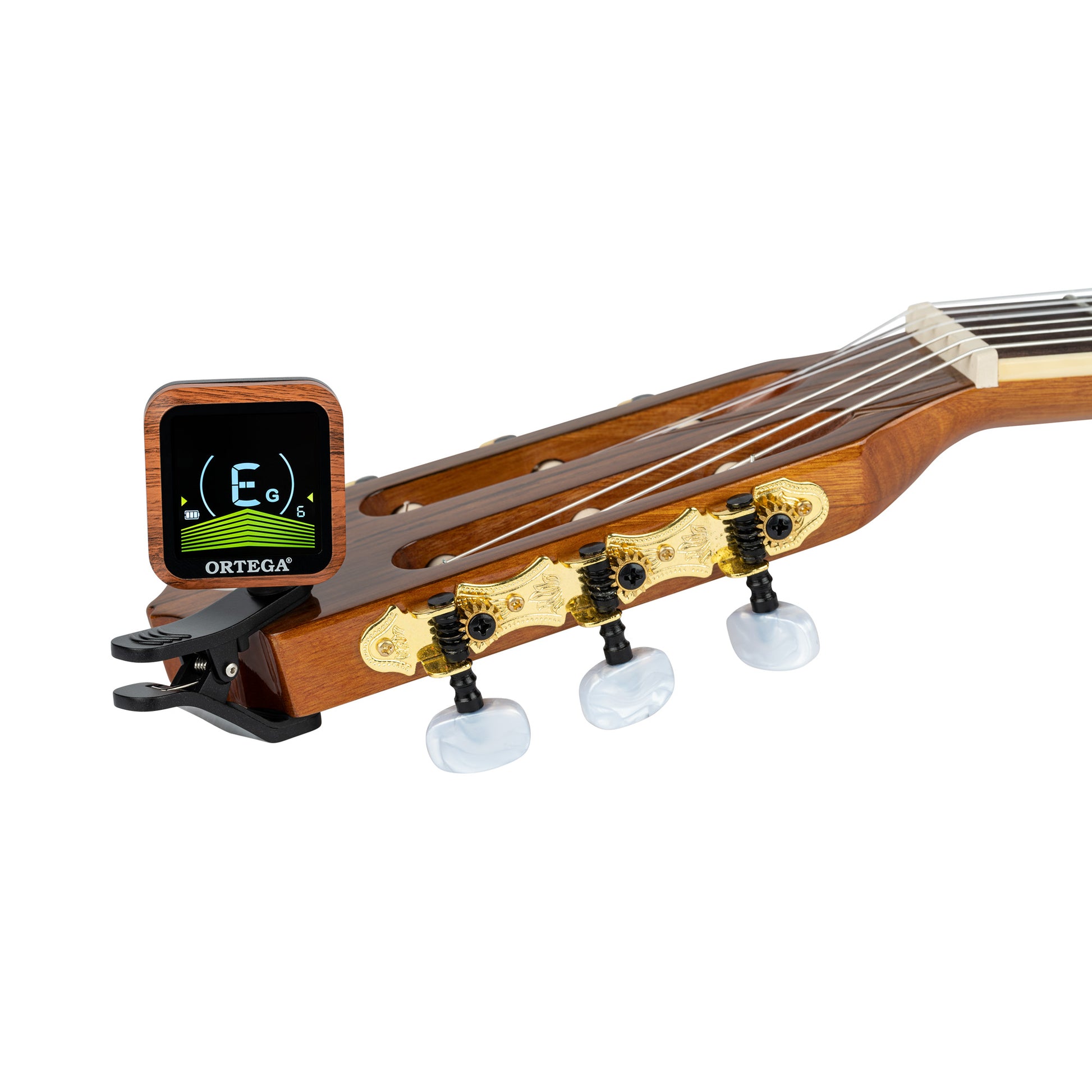 Accordeur clip rechargeable multi-modes (chromatique, guitare, basse, ukulélé), écran couleur VA-LED très haute qualité, noir