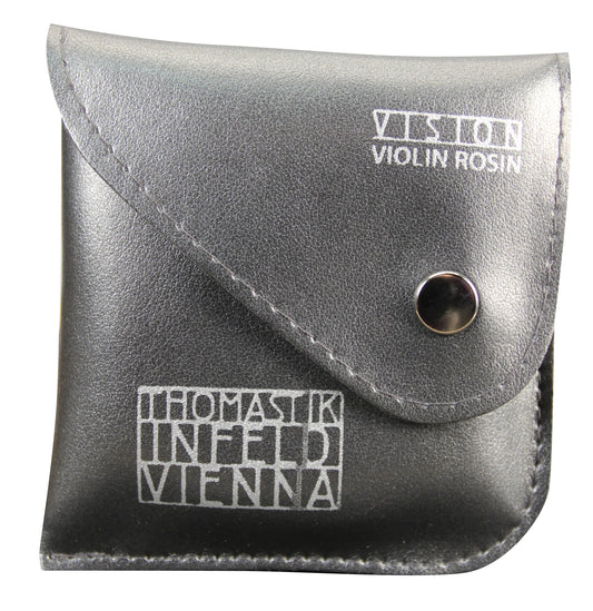 Boite de 10 colophanes Vision pour violon, accroche normale, pour climat sec et en hiver, pochette gris foncé