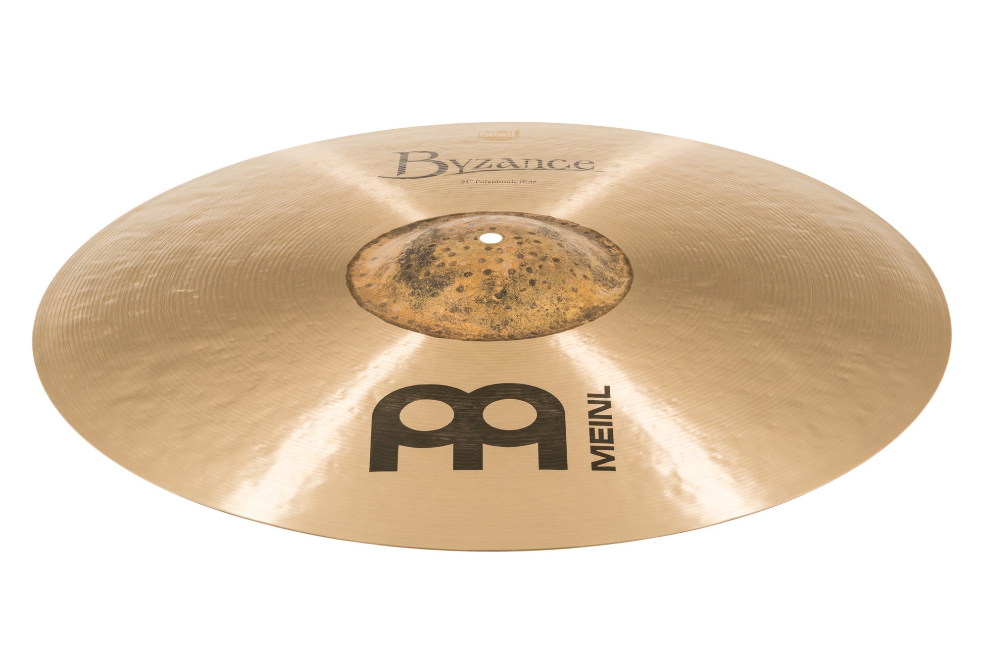 RIDE MEINL BYZANCE 21" POLYPHONIC, MEDIUM, ALLIAGE BRONZE B20, MARTELÉ A LA MAIN,  FINITION TRADITIONNELLE