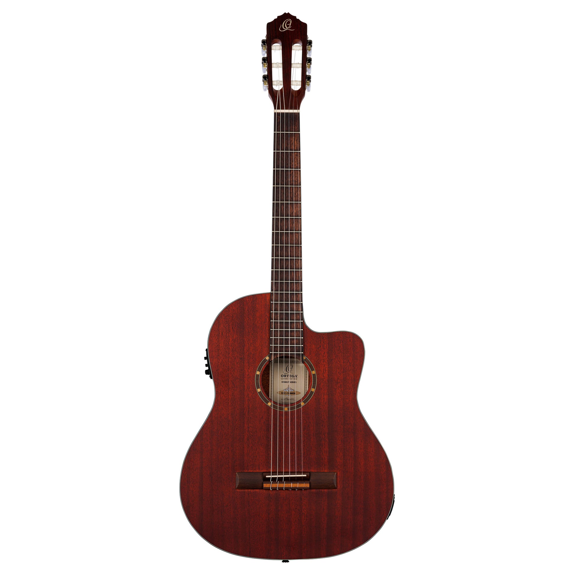 RCE125MMSN, Slim Neck, Thinline, pan coupé, EQ MagusPro, table acajou, f/e acajou, sillet 48 mm, housse, satiné pores ouverts