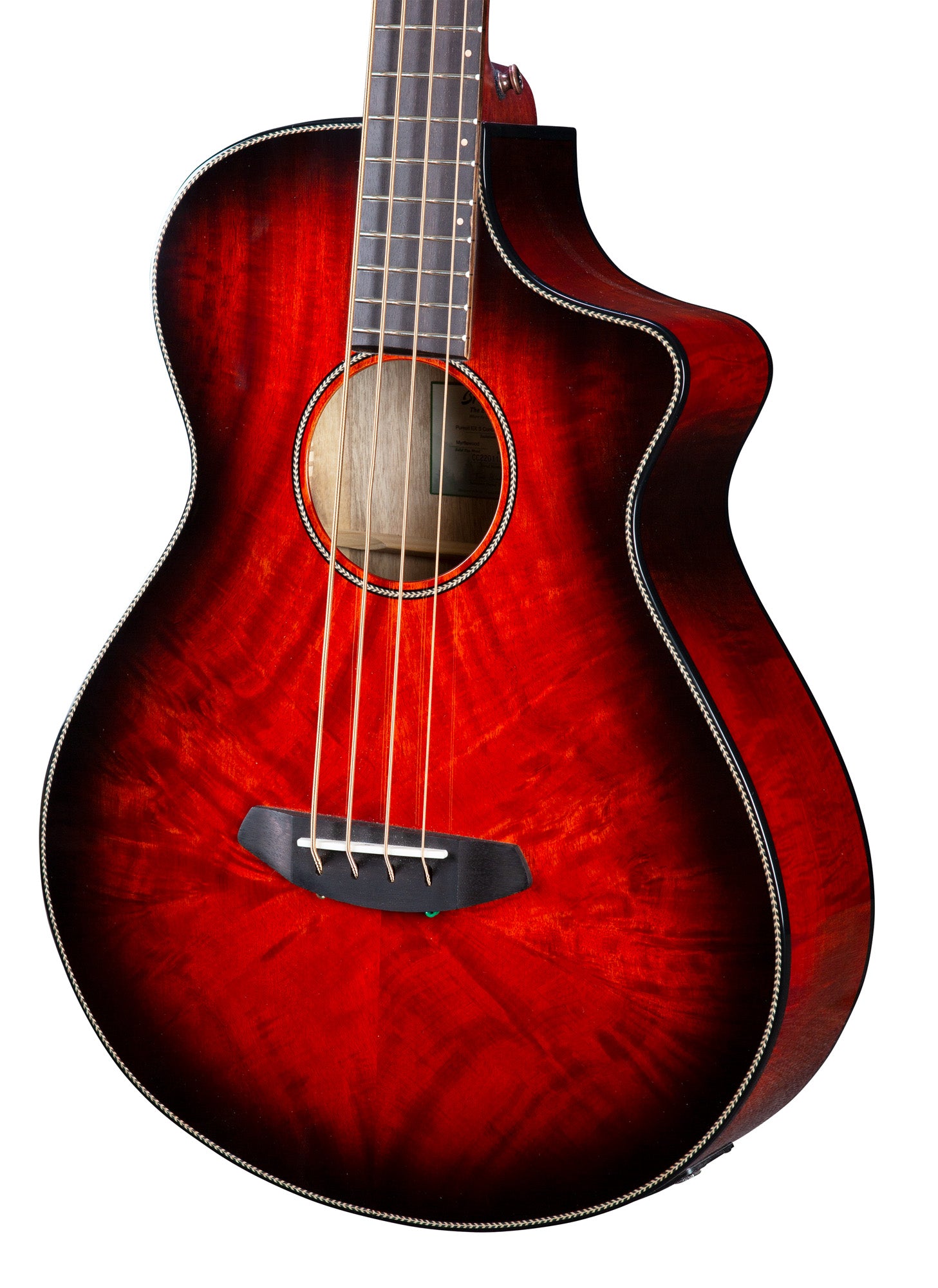 PURSUIT EXOTIC S CONCERT BASSE SUNSET BURST CE, édition limitée, table myrtlewood massif, f/e myrtlewood, EQ Fishman Presys I