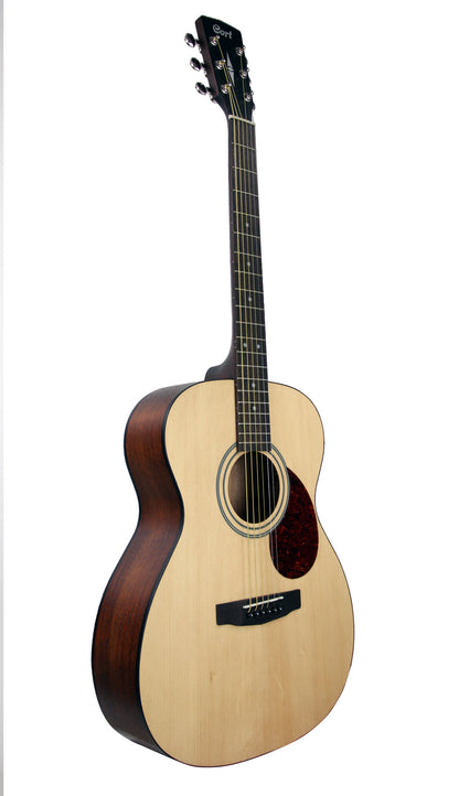 L60, forme Orchestra Model, table épicéa massif, fond & éclisses acajou, touche laurier ou merbau, naturel pores ouverts