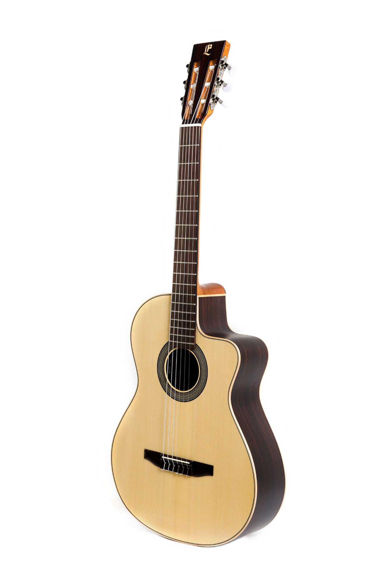 CROSSOVER-SP, pan coupé, EQ Fishman Sonitone, table épicéa massif, fond & éclisses palissandre, satiné, table brillante