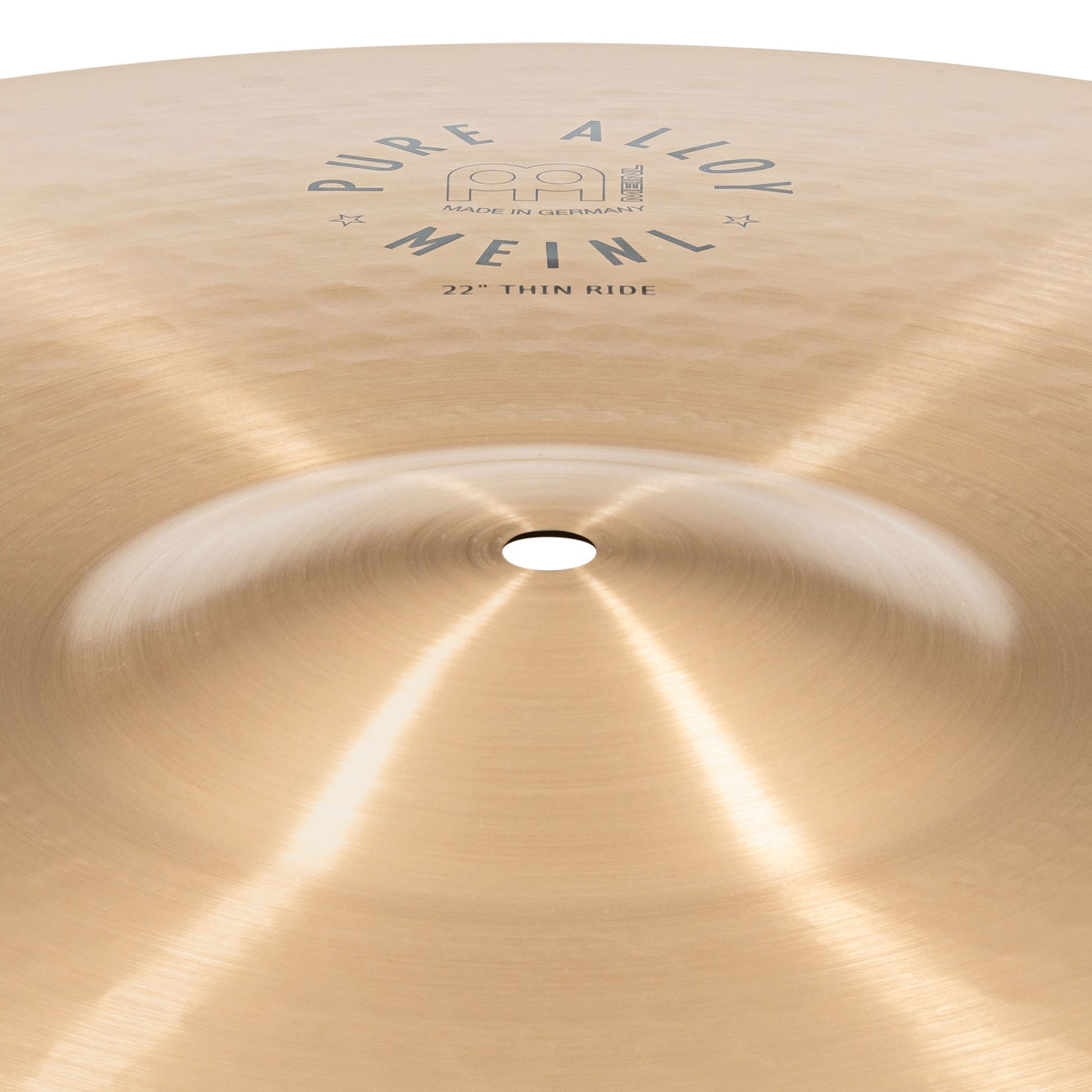 Thin Ride 22" Meinl Pure Alloy fini traditional martelé